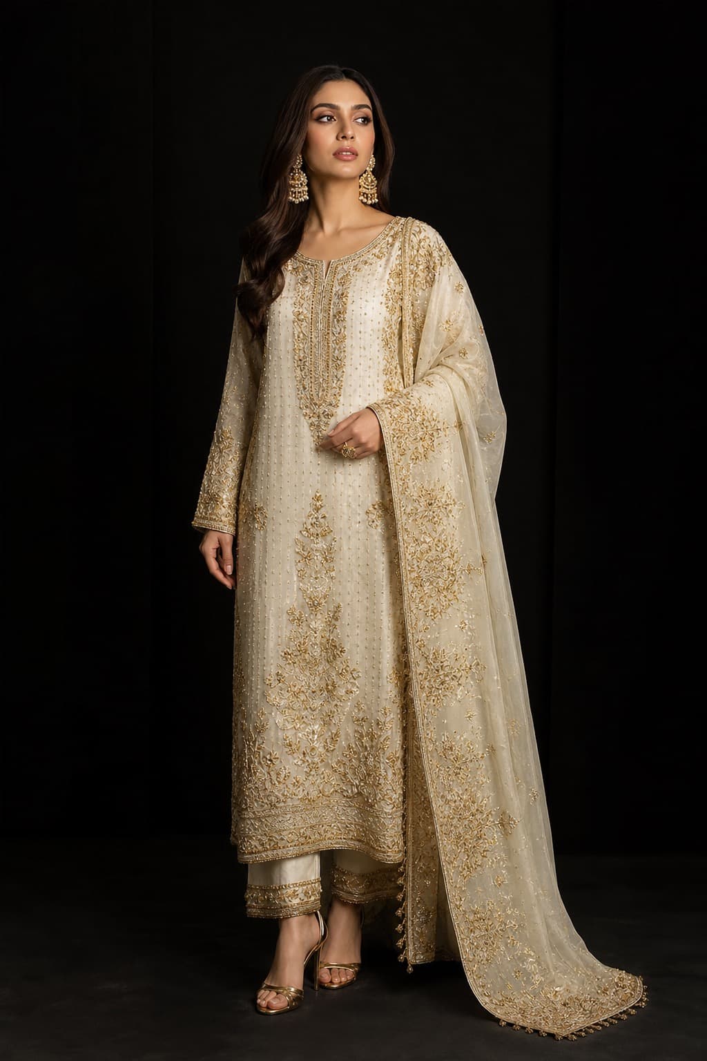 Gulkari bridal zari couture